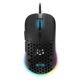   Sharkoon Egér Gamer - Light 180 Black (optikai; 12000 DPI; Pixart PMW3360 chip; Omron gombok; RGB; fekete)