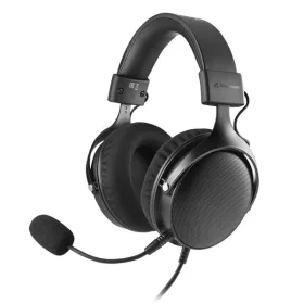   Sharkoon Fejhallgató - B2 (fekete; mikrofon; USB/TRRS/3.5mm jack; hangerőszabályzó; nagy-párnás; 2.5m kábel)