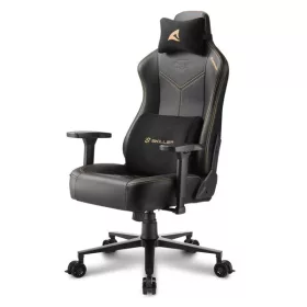   Sharkoon Gamer szék - Skiller SGS30 Black/Beige (állítható magasság; állítható kartámasz; szövet; acél talp; 130kg-ig)