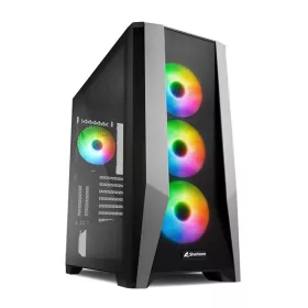   Sharkoon Számítógépház - TG7M (fekete; E-ATX,ATX; alsó táp; 7x120mm v.; 2xUSB3.0, 1xUSB Type-C, I/O)