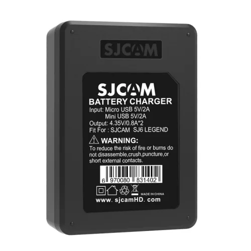 SJCAM DUAL akkumulátor töltő bölcső SJ6 Legend SJ6 Air