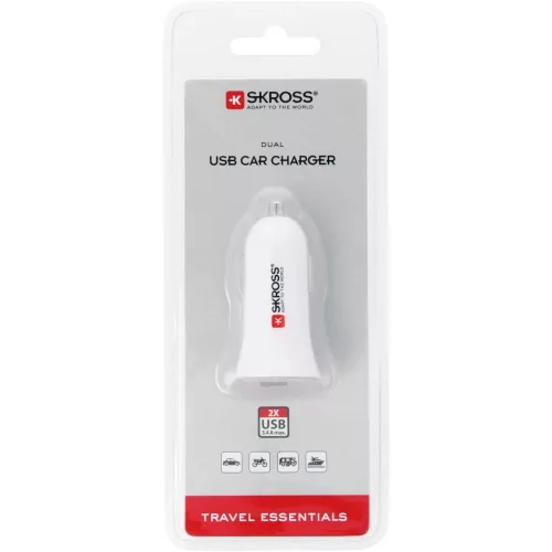 SKROSS duál autós USB töltő 2