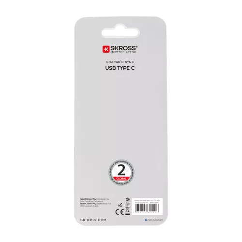 SKROSS USB C típusú kábel 2m