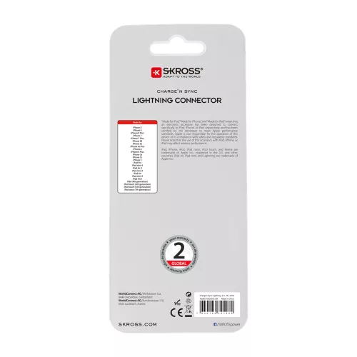 SKROSS USB lightning kábel 2m