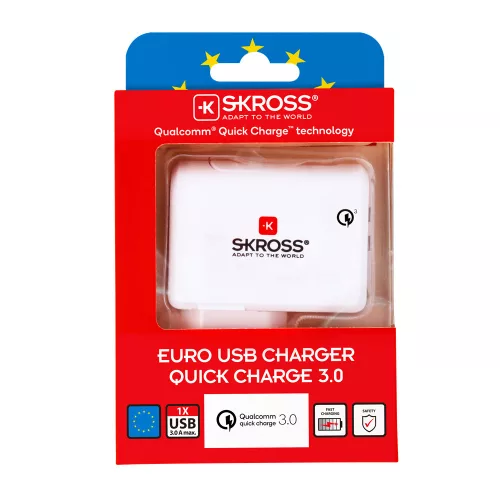 SKROSS EU USB 3.0 gyorstöltő 3A max.