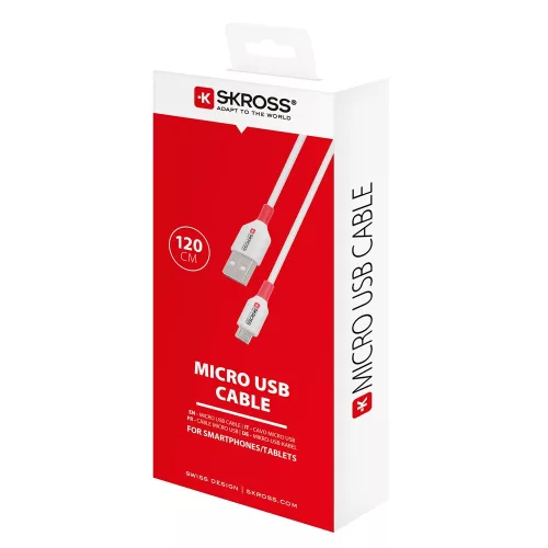 SKROSS szinkronkábel micro USB csatlakozóval - 120 cm