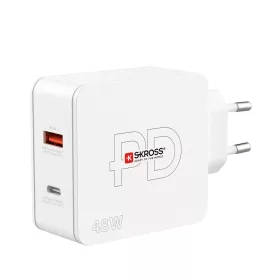   SKROSS univerzális gyorstöltő USB-C és USB-A csatlakozóval, 48W, PD