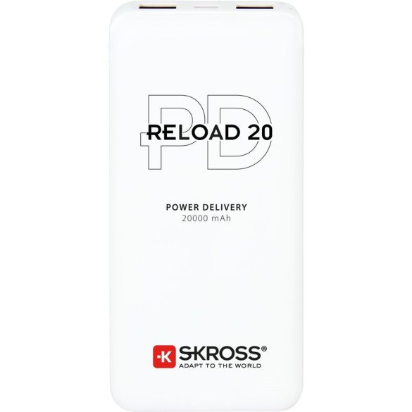 SKROSS Reload20 20Ah power bank USB/microUSB kábellel, két kimenettel