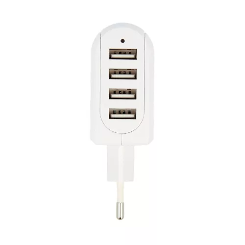 SKROSS USB töltő, 4 bementtel.