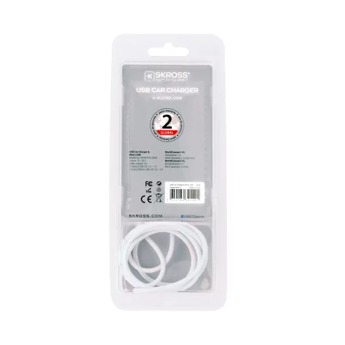 SKROSS autós USB töltő és MICRO USB kábel