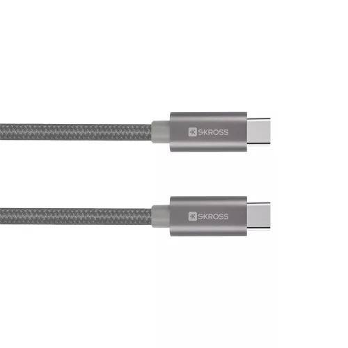 SKROSS Steel Line Type-C - Type-C 2.0, 2m USB kábel