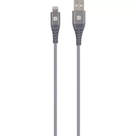   SKROSS Steel Line szinkronkábel Lightning csatlakozóval- 120 cm