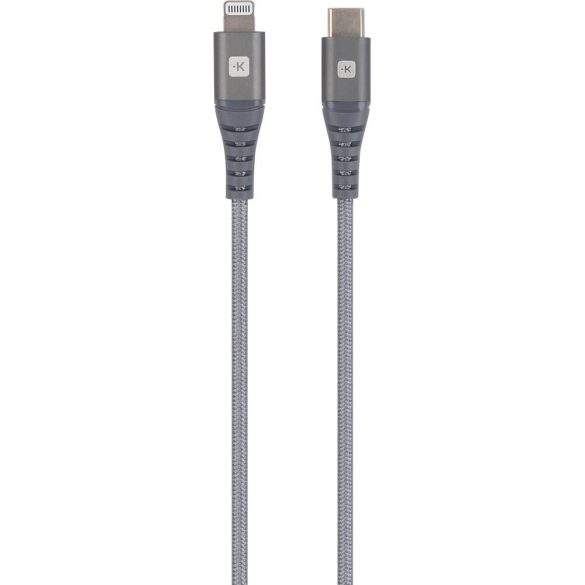 SKROSS Steel Line szinkronkábel USB-C és Lightning csatlakozóval - 200 cm