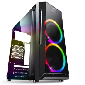   SPIRIT OF GAMER 6001RA spirit of gamer számítógépház - deathmatch 3 rgb (fekete, ablakos, 2x12cm, ventilátor matx, itx, 1xusb3.0, 2xusb2.0)