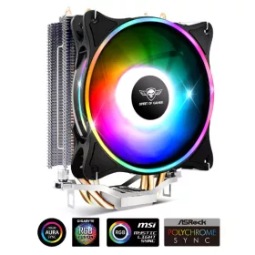   SPIRIT OF GAMER SOG-VR120RGB spirit of gamer cpu cooler - cpu aircooler 120 mm argb (27db; 2500 rpm; 1x12cm; aluminium/réz)