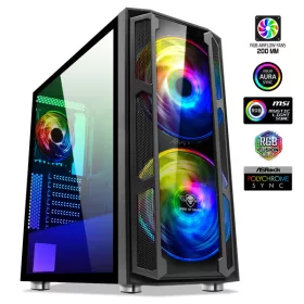   SPIRIT OF GAMER 8920RA spirit of gamer számítógépház - ghost 5 rgb (fekete, ablakos, 2x20cm, 4x12cm ventilátor, atx, matx, 2xusb3.0, 1xusb2.0)