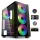 SPIRIT OF GAMER 8005RA spirit of gamer számítógépház - ghost iii rgb (fekete, ablakos, 8x12cm ventilátor, atx, matx, 2xusb3.0, 1xusb2.0)
