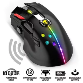   Spirit of Gamer Egér Vezeték nélküli - XPERT-M600 (12000DPI, 8 gomb, fekete)