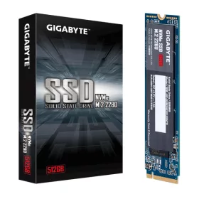   Gigabyte SSD - 512GB (M.2 2280, PCIe 3.0 x4, NVMe1.3, r:1700 MB/s; w:1550 MB/s)