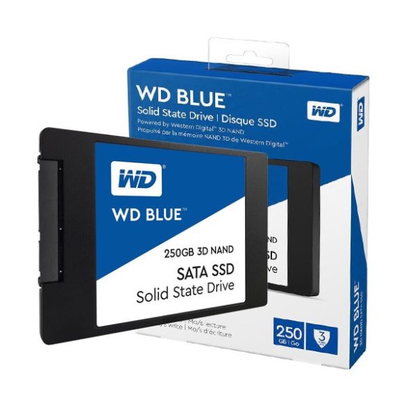 Western Digital SSD 250GB - WDS250G2B0A (Blue 3D, 7mm, SATA3)
