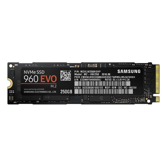Samsung 960 EVO 250GB M2 PCIe MZ-V6E250BW SSD meghajtó