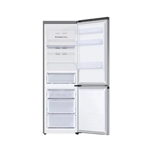 Samsung RB34C672DSA/EF alulfagyasztós hűtőszekrény beépített Wi-fi-vel 344 L, ezüst