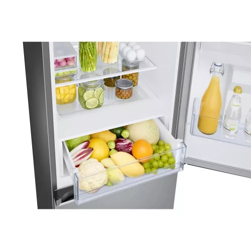 Samsung RB34C672DSA/EF alulfagyasztós hűtőszekrény beépített Wi-fi-vel 344 L, ezüst