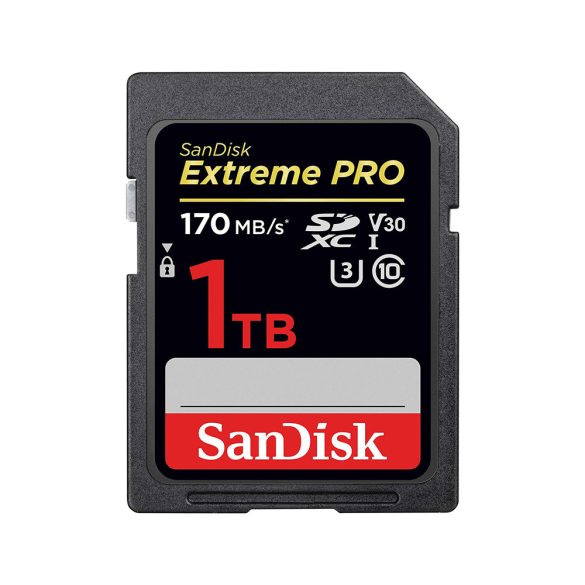 SanDisk SDXC EXTREME PRO 1TB, 170MB/s, UHS-I, CLASS 10, V30, U3 (114846)