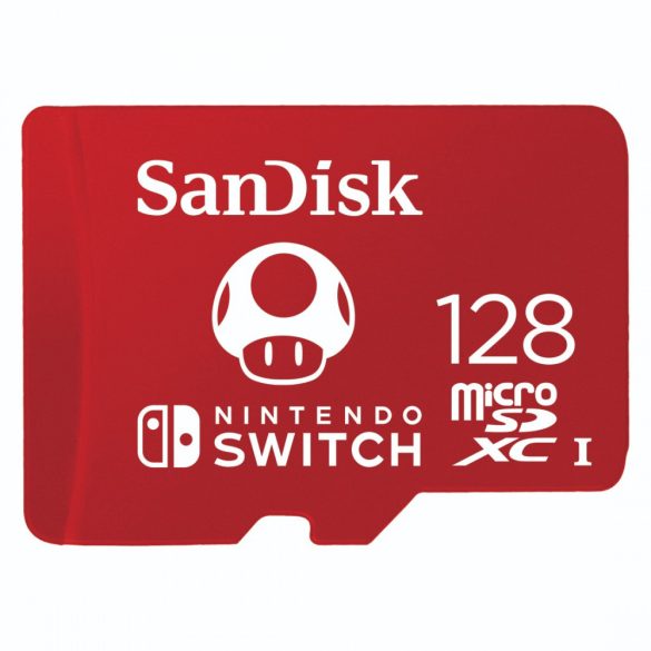 SanDisk microSDXC kártya NINTENDO SWITCH 128GB, 100MB/s, U3, C10, A1, UHS-1 (183552)