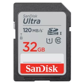   SanDisk SDHC ULTRA kártya 32GB, 120MB/s, CL10, UHS-I (186496)