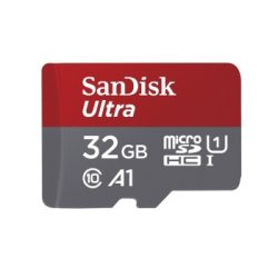   SanDisk miscroSD ULTRA®kártya 32GB, 120MB/s, A1, Class 10, UHS-I (186500)