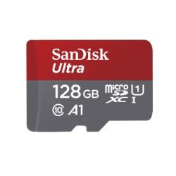   SanDisk miscroSD ULTRA®kártya 128GB,120MB/s, A1,Class 10, UHS-I (186502)