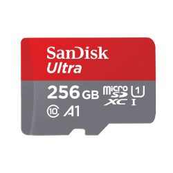   SanDisk miscroSD ULTRA® Android kártya 256GB, 120MB/s, A1, Class 10, UHS-I (186507)
