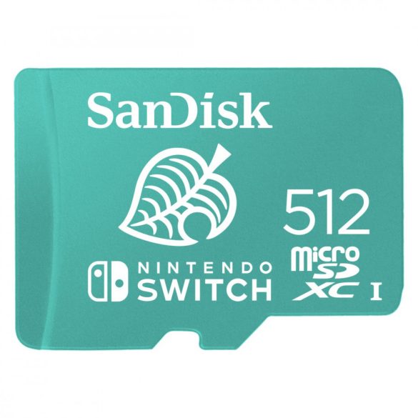 SanDisk microSDXC kártya NINTENDO SWITCH 512GB, 100MB/s, U3, C10, A1, UHS-1 (186522)