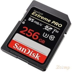   SanDisk Extreme Pro SDXC memóriakártya 256GB, 95MB/s, UHS-I, V30 (173371)