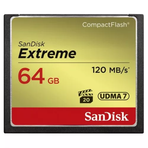 SanDisk Extreme CompactFlash 64 GB memóriakártya (124094) SDCFXSB-064G-G46