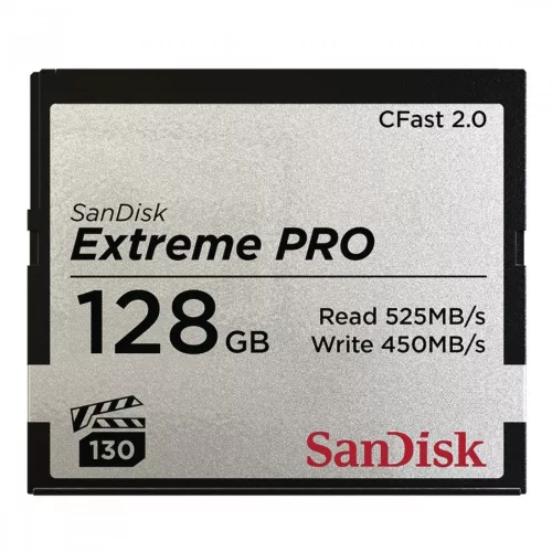 SanDisk Extreme Pro CFast kártya, 128GB, 525MB/sec (173408)
