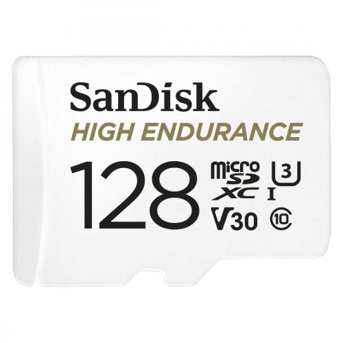 SanDisk High Endurance microSDXC memóriakártya 128GB, 100 MB/s, C10, U3, V30 (183567)