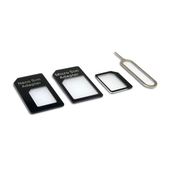 Sandberg Telefon kiegészítő - SIM Adapter Kit 4in1 (Nano>Micro; Micro>Normal; Nano>Normal átalakító + Tű SIM slot-hoz)