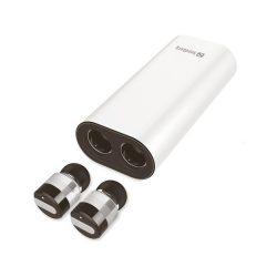   Sandberg Fülhallgató Vezeték nélküli - Bluetooth Earbuds +Powerbank (BT; 2100mAh akku; mikrofon; léptető gomb; króm)