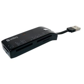   Sandberg Kártyaolvasó - Pocket Card Reader (fekete; USB; SD;SDHC;SDXC;MicroSD;XD;MS;M2;MMC)
