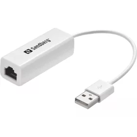   Sandberg Kábel Átalakító - USB to Network Converter (fehér; USB bemenet - RJ45 kimenet; 10/100Mbps)