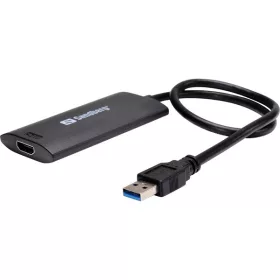   Sandberg Kábel Átalakító - USB3.0 to HDMI Link (fekete; USB bemenet - HDMI (anya) kimenet; max.2048x1152@32bit)