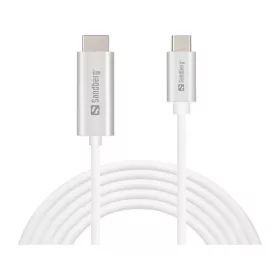 Sandberg Kábel - USB-C to HDMI (4K/32Hz, fehér, 2m)