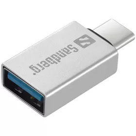   Sandberg Kábel Átalakító - USB-C to USB3.0 Dongle (ezüst; USB-C bemenet; USB3.0 (anya) kimenet)