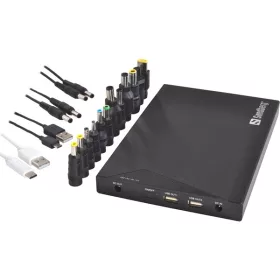   Sandberg Akkubank - Powerbank 20000mAh for Laptop (Max.85W notebook + 2xUSB 3.1A kimenet; 12 csatlakozó; aluminium)