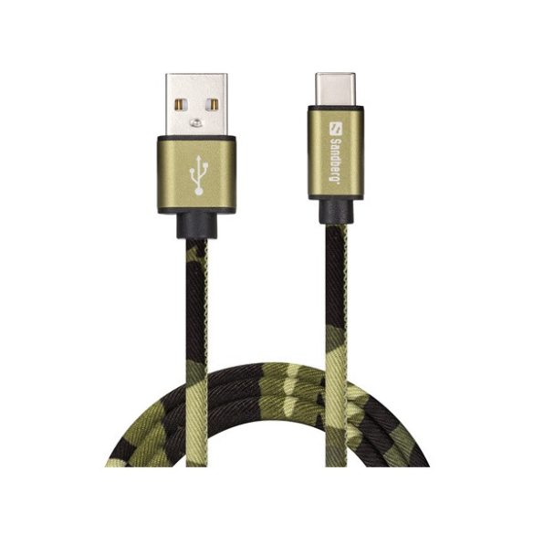 Sandberg Kábel - USB-C to USB3.0 (1m; terepszín; USB-C 3.1 bemenet; USB3.0 (apa) kimenet)