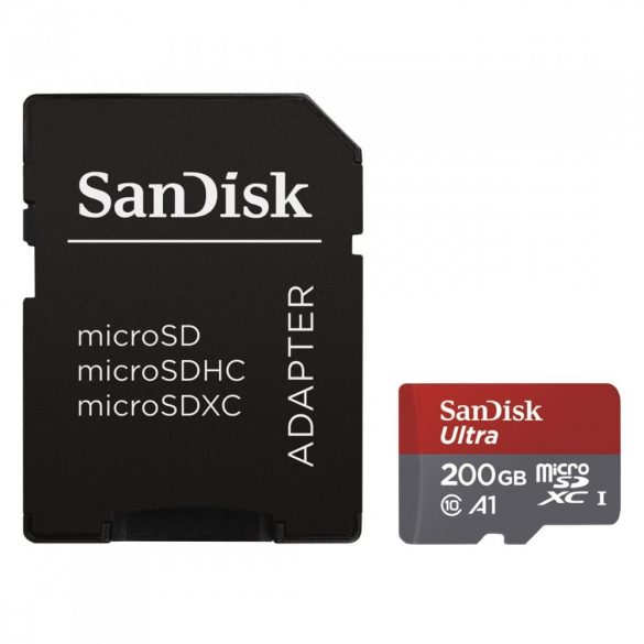 SanDisk microSD Ultra Android kártya 200GB  (173450)
