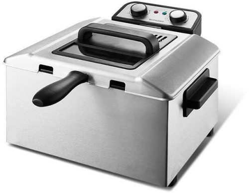 Schneider SCDF2152X olajsütő dupla kosaras