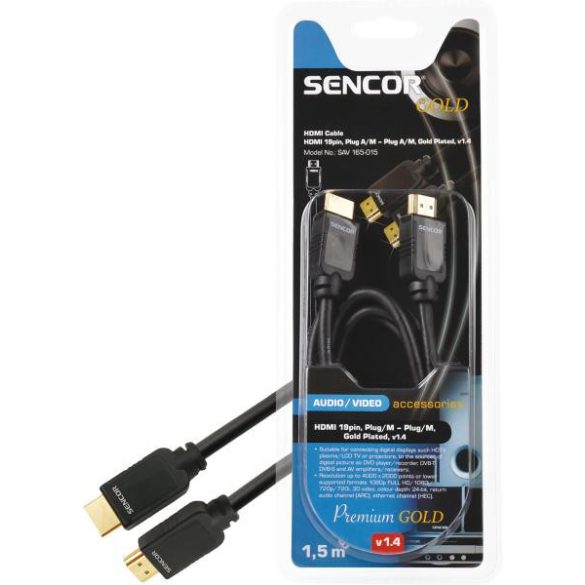 Sencor SAV165-015 HDMI 1.5M HDMI kábel